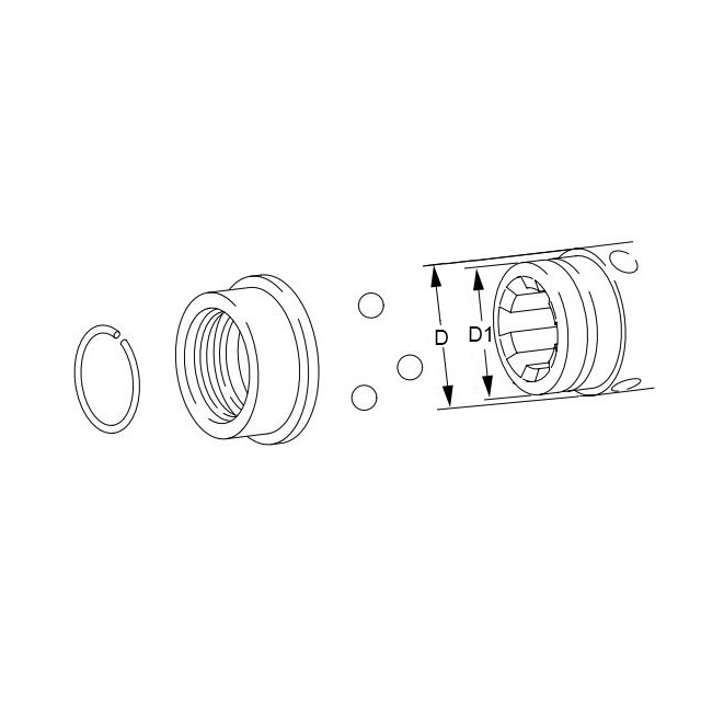 Verrouillage A Billes ASG Agraset 118 1''3/8 référence fournisseur WAL014118